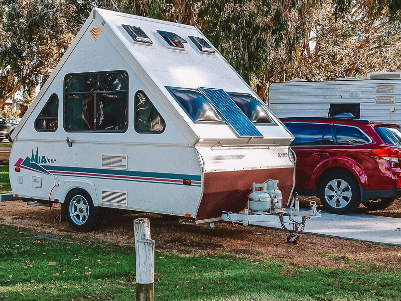 popup trailer a frame, What type of camper right for you, Buying first Travel Trailer, Van, RV, Humble and free, blog travel, couple, adventure, ourdoors, humbleandfree