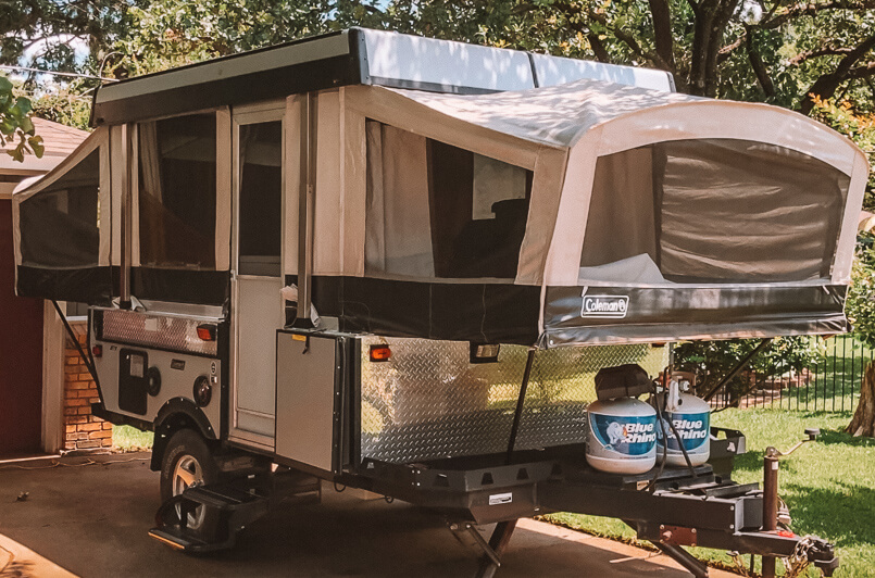 popup trailer canvas, What type of camper right for you, Buying first Travel Trailer, Van, RV, Humble and free, blog travel, couple, adventure, ourdoors, humbleandfree