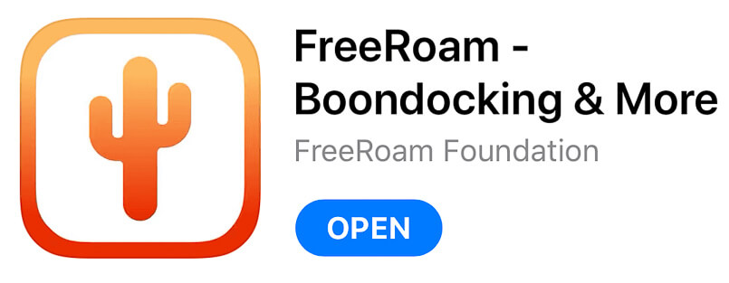 Free Roam, iphone, Best app for RV travel, must have RV Apps, Best apps for travel, best apps for road trips, best apps for camping, humble and free, humbleandfree, travel blog